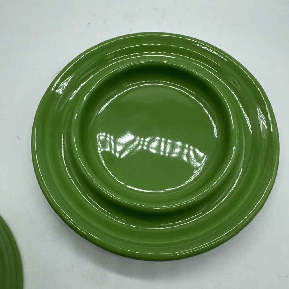 BAUER RING WARE Parrot Green GLAZE COVERED BUTTER DISH